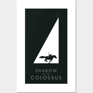 Shadow of the Colossus - Sanctuary silhouette white Posters and Art